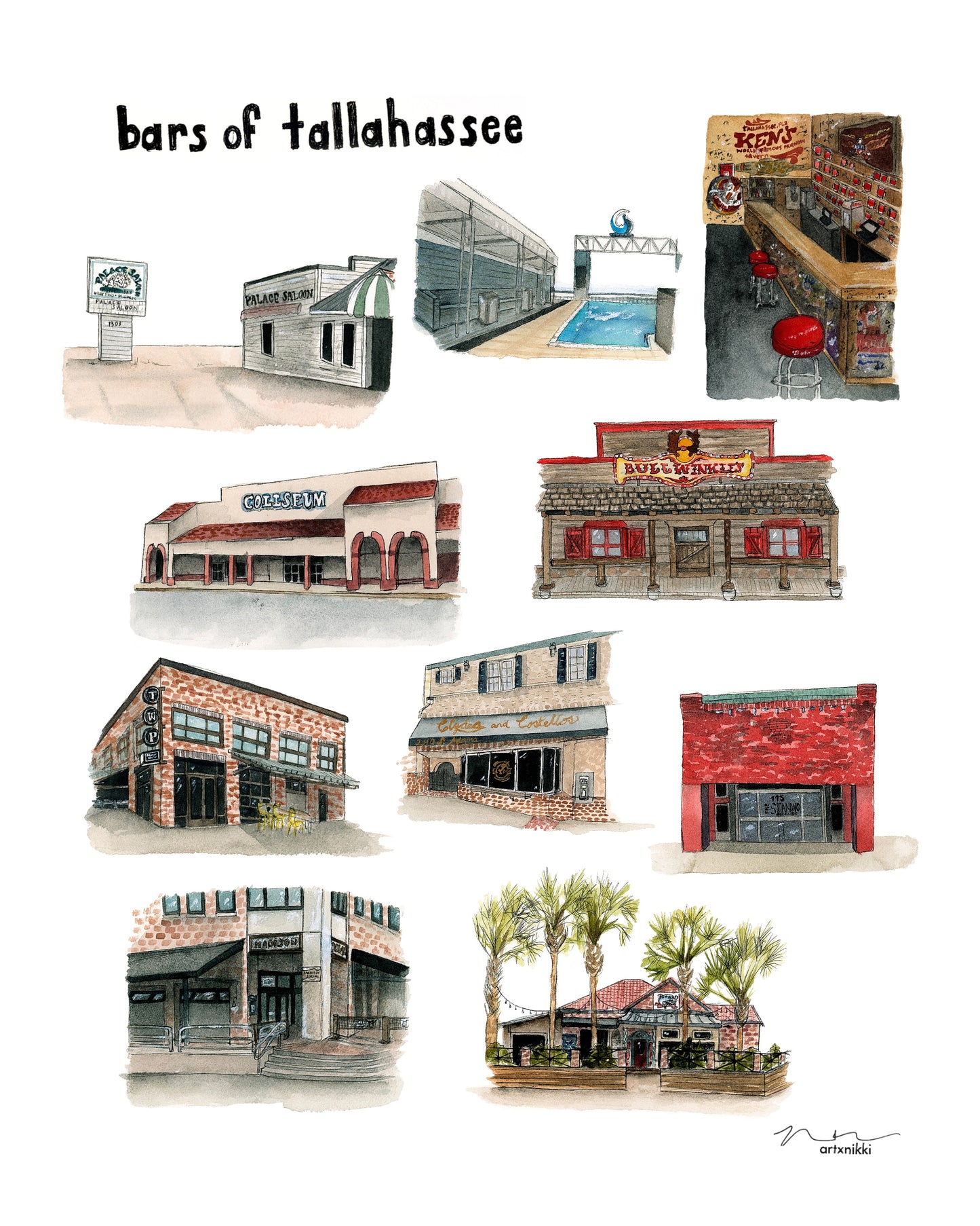 Bars of Tallahassee Print
