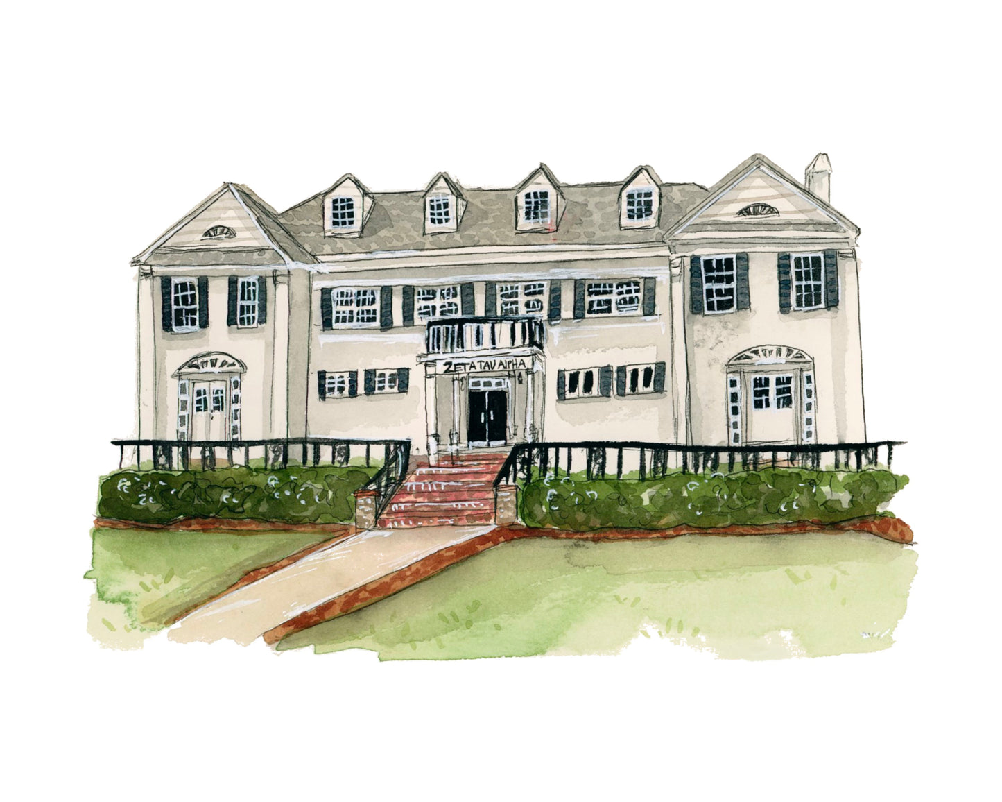 FSU Zeta Tau Alpha Sorority House Print