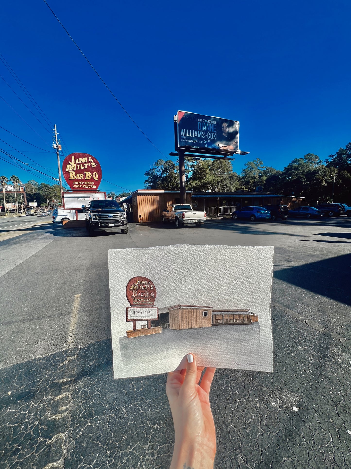 Tallahassee Jim & Milt’s BBQ Print