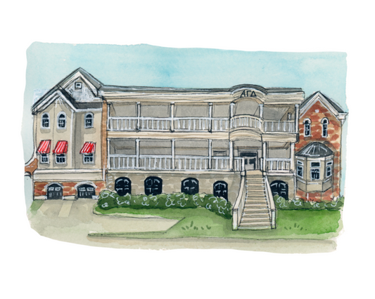 FSU Alpha Gamma Delta (new) Sorority House Print