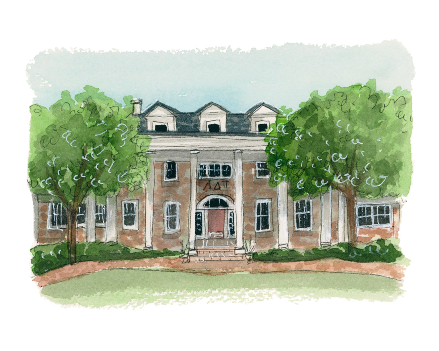 FSU Alpha Delta Pi Sorority House Print