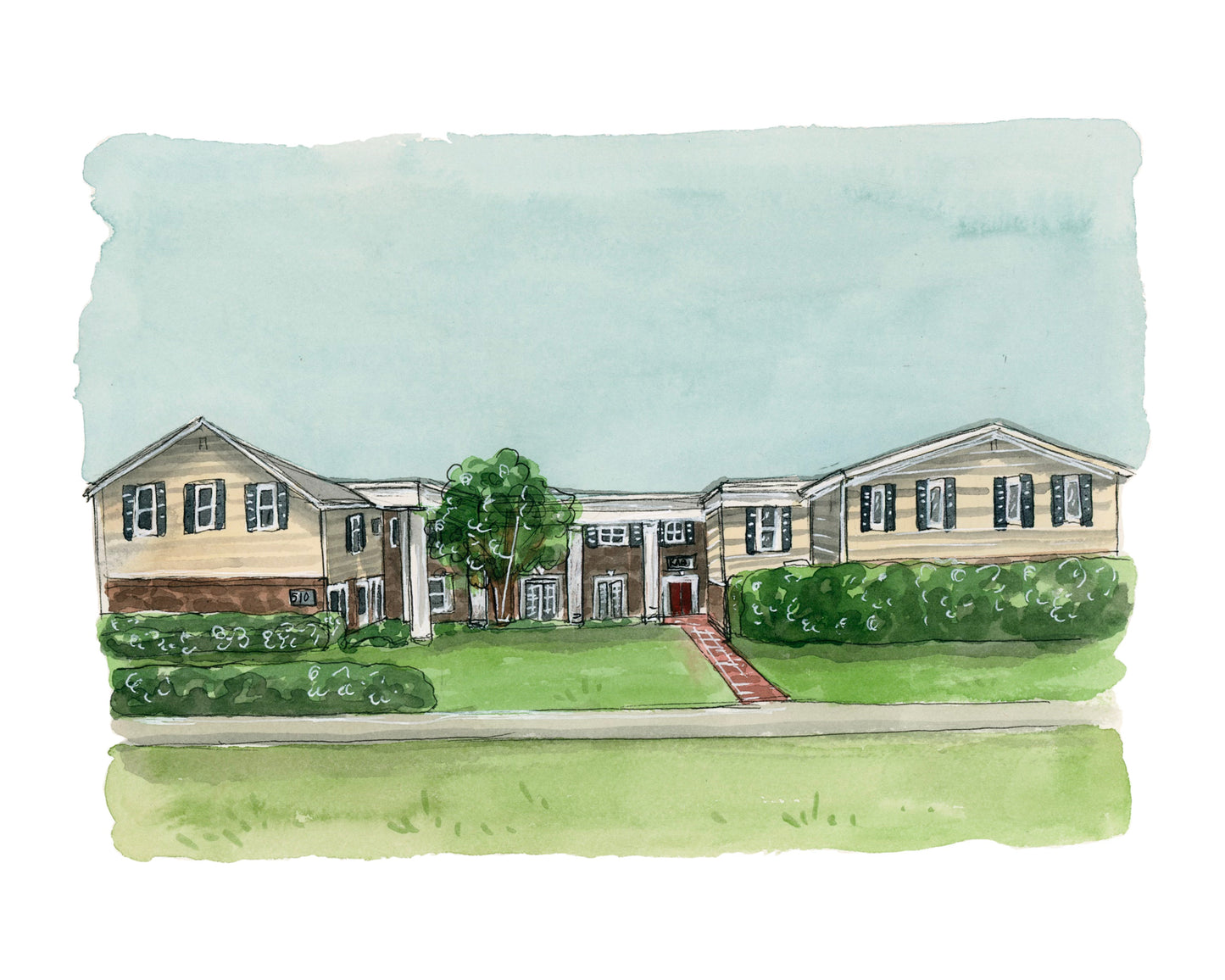 FSU Kappa Alpha Theta Sorority House Print