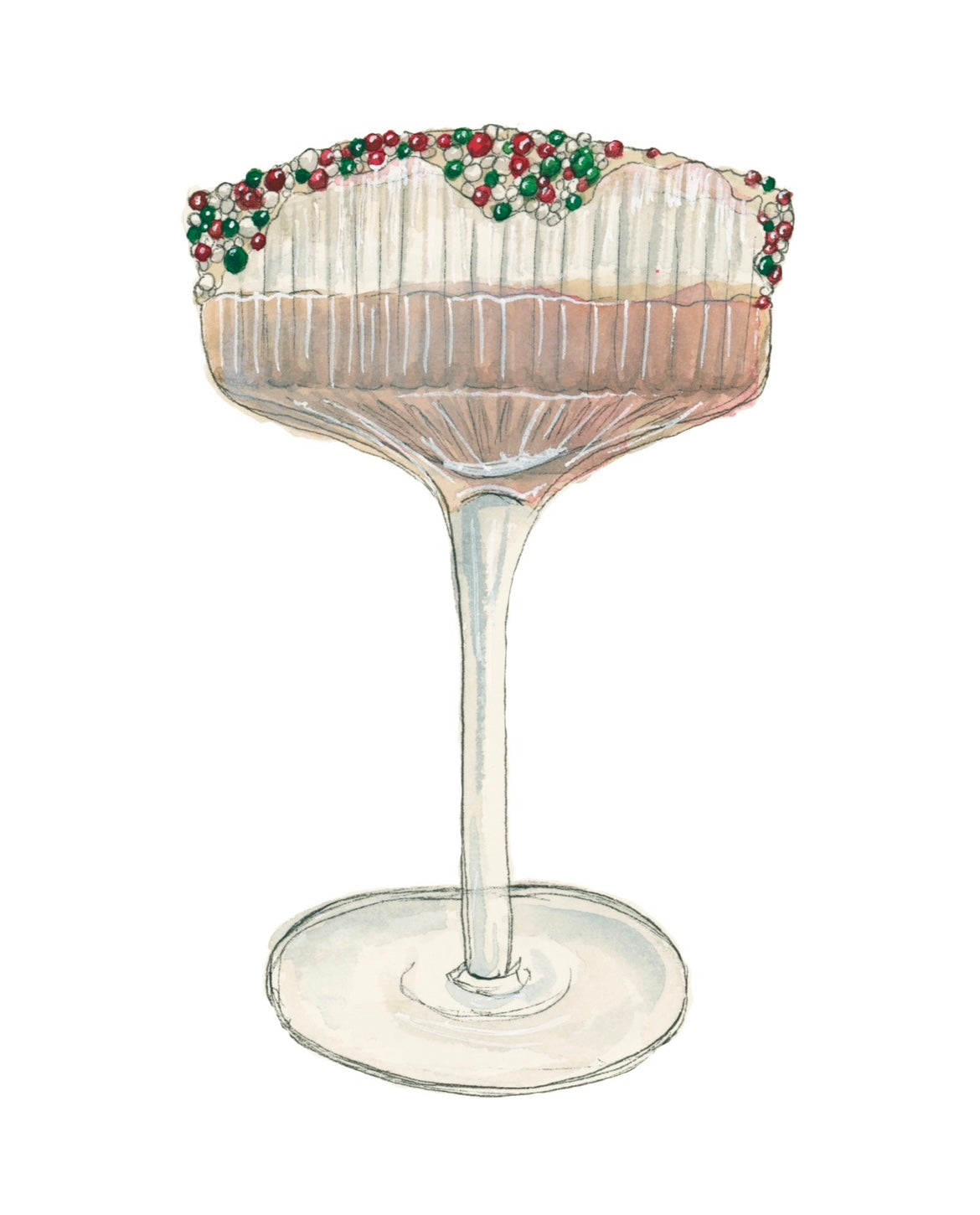 Sugar Cookie Winter Cocktail Art Print