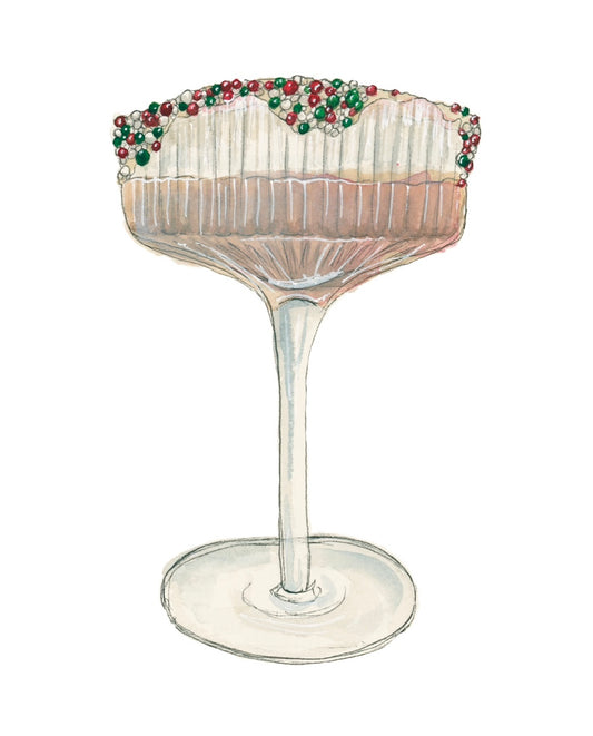 Sugar Cookie Winter Cocktail Art Print