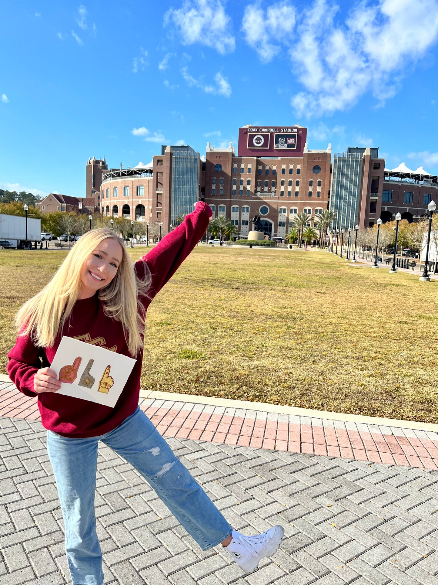 FSU Foam Finger Art Print
