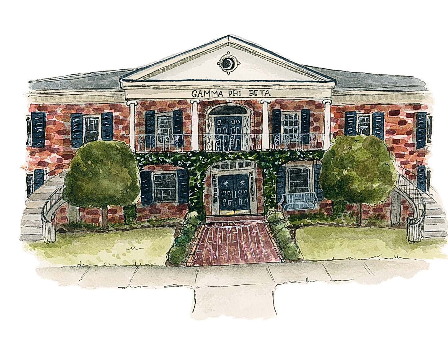 FSU Gamma Phi Beta Sorority House Print
