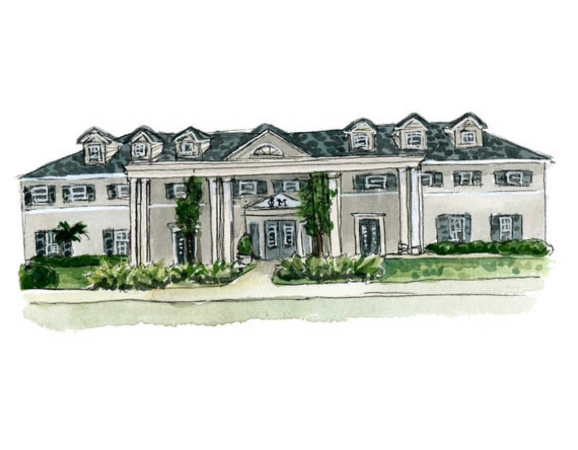 FSU Phi Mu Sorority House Print