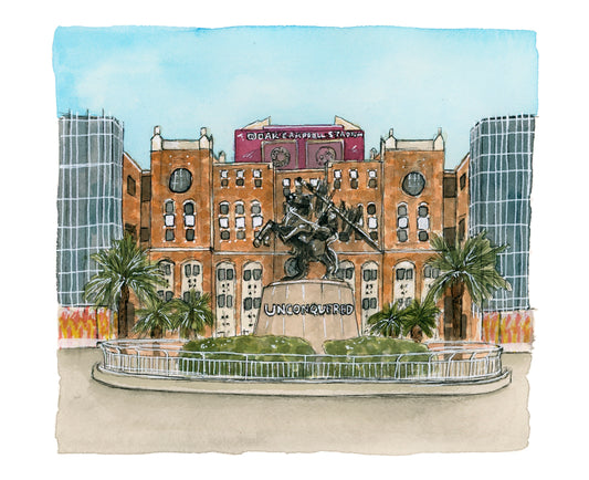 FSU Unconquered Statue Print