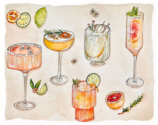 Pink Citrus Cocktails
