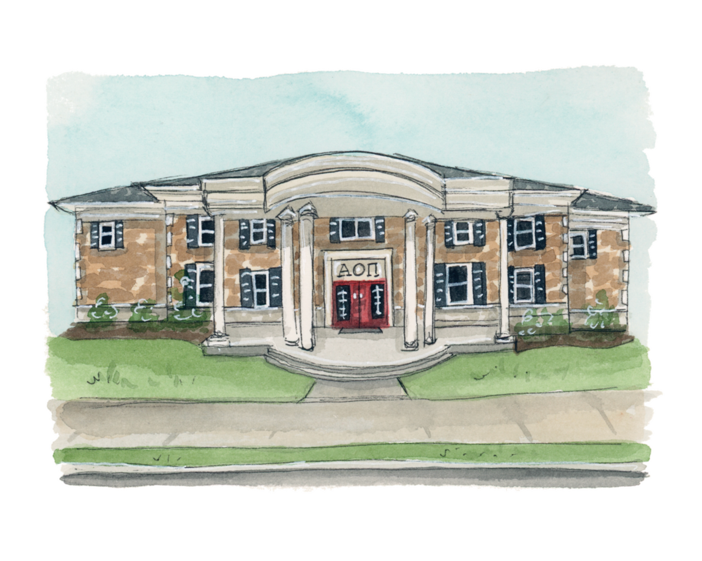FSU Alpha Omicron Pi Sorority House Print