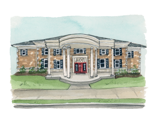 FSU Alpha Omicron Pi Sorority House Print