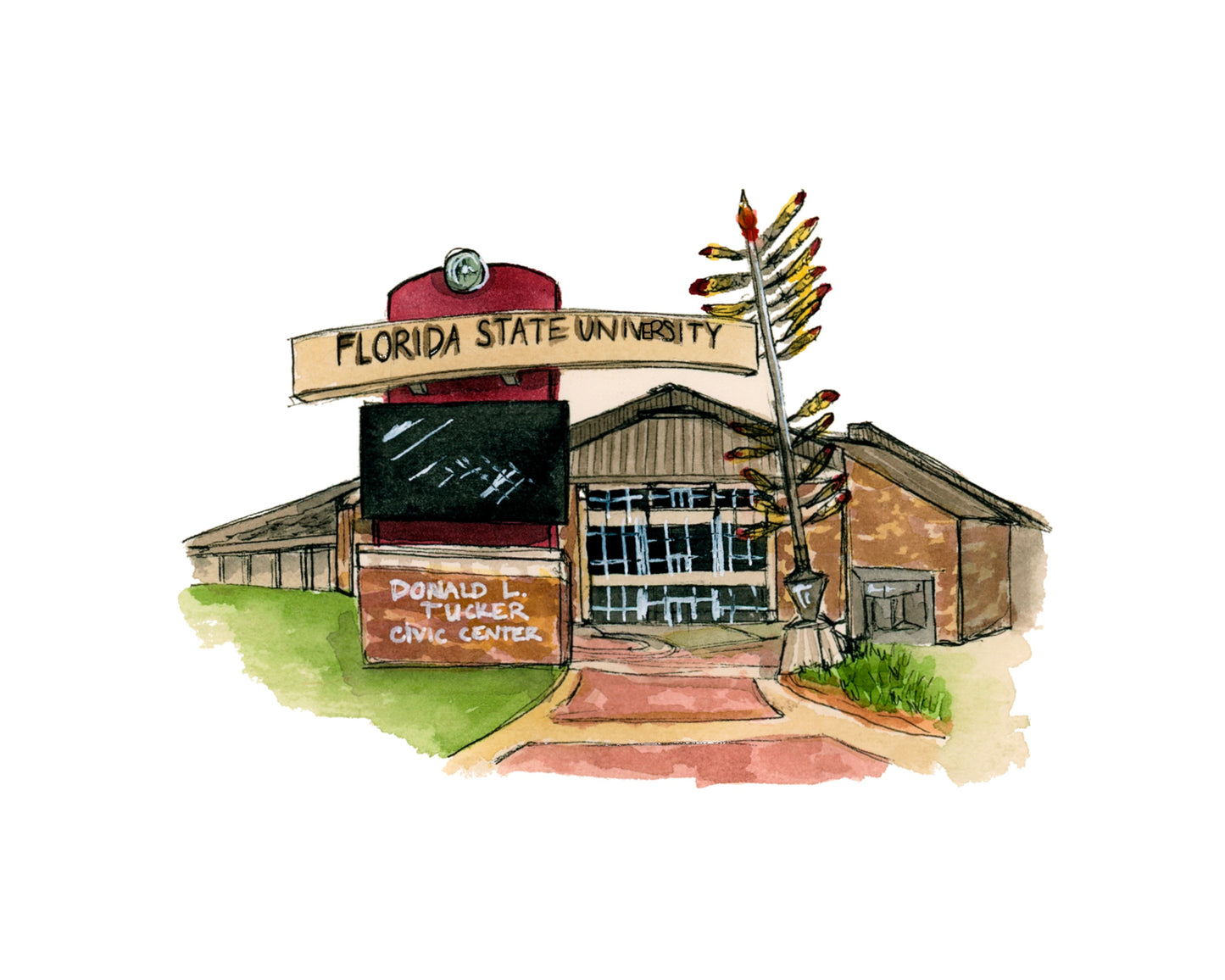 FSU Civic Center Print