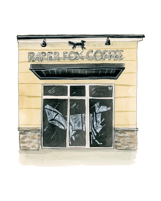 Coffee Shops of Tallahassee: Paper Fox Coffee Print