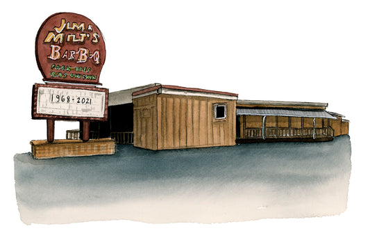 Tallahassee Jim & Milt’s BBQ Print