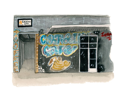Coffee Shops of Tallahassee: Catalina Cafe Print