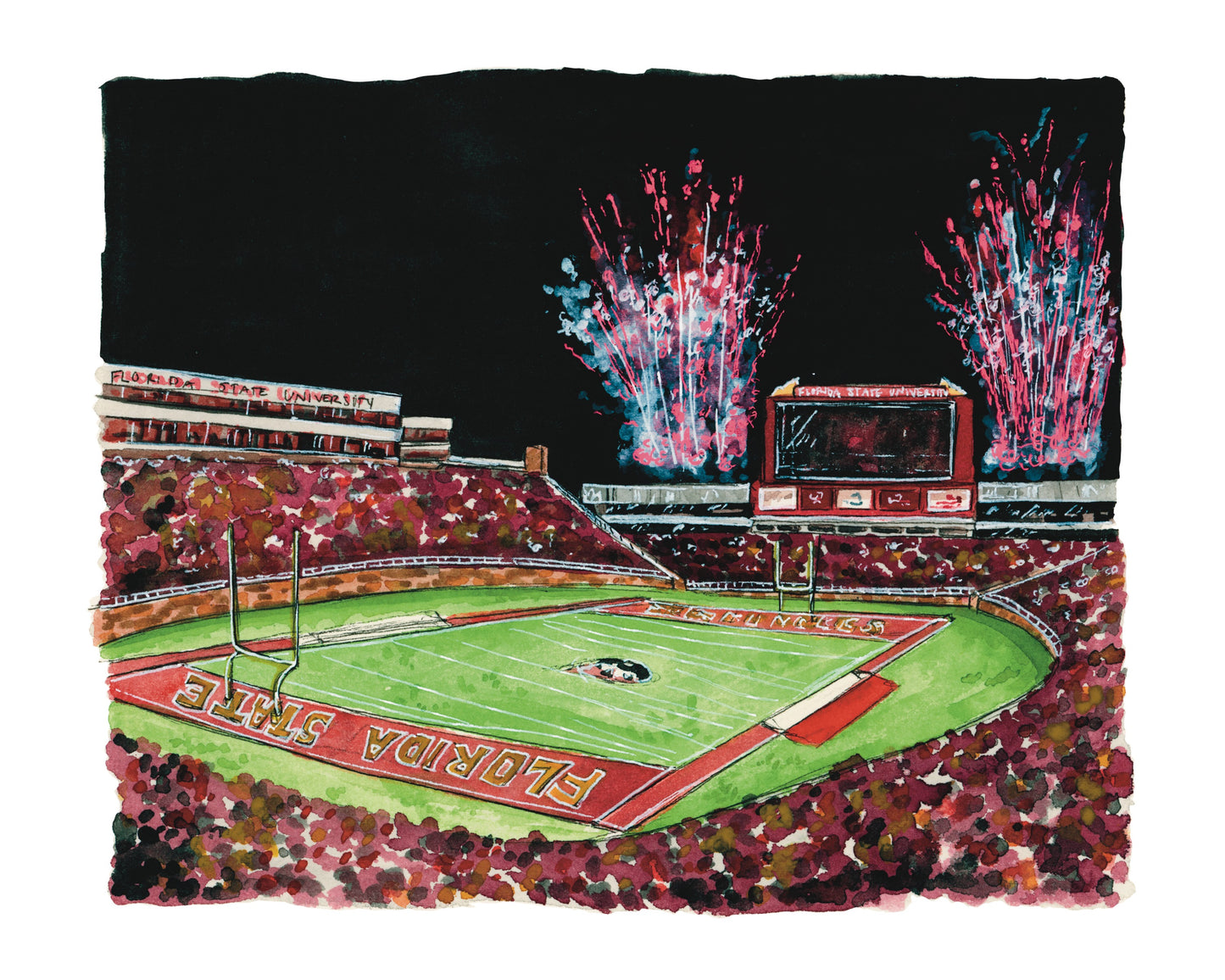 FSU a Win at Doak Campbell Stadium Print