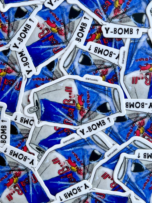 Y Bomb Sticker
