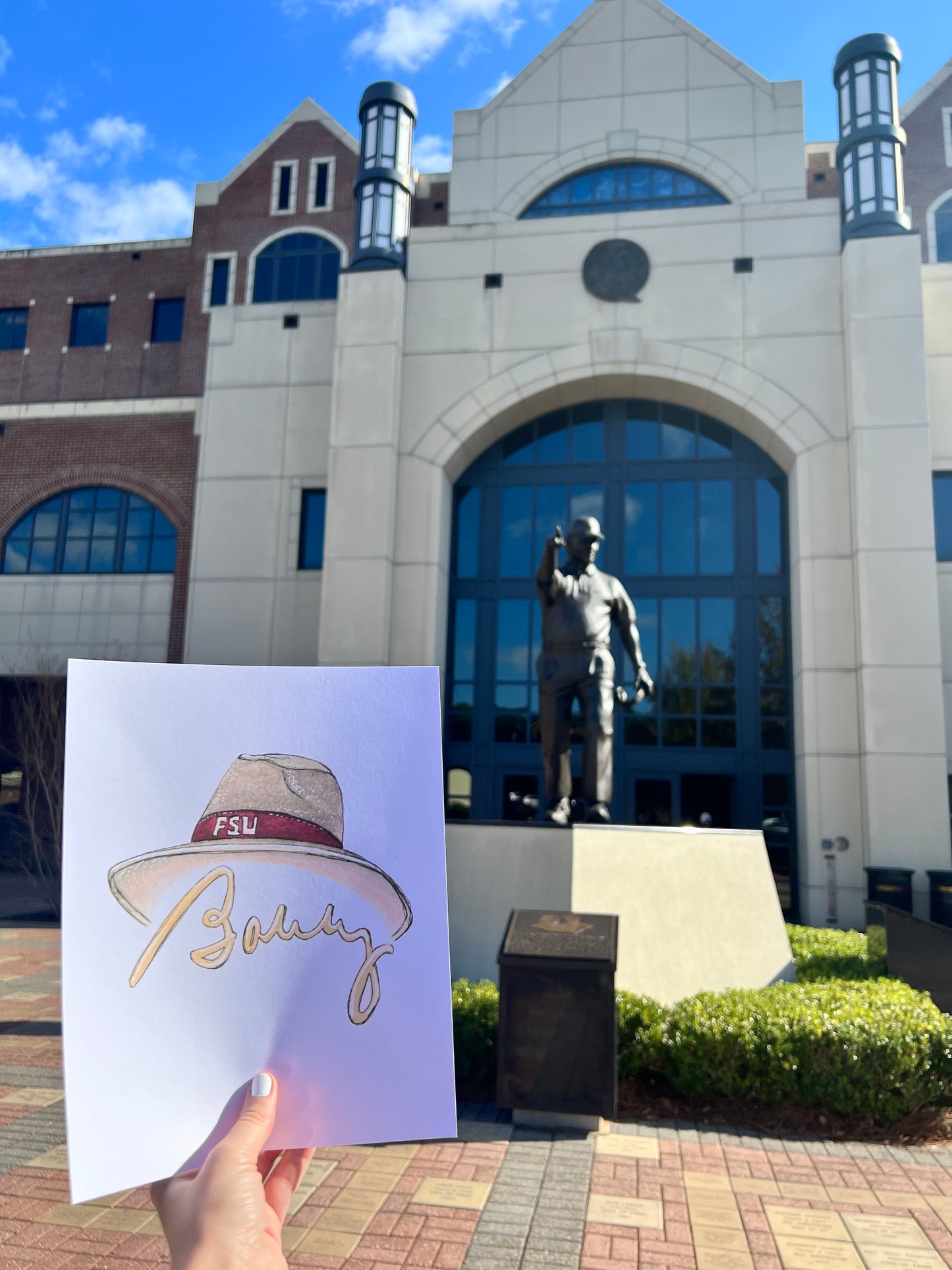 FSU Bobby Bowden Hat Print