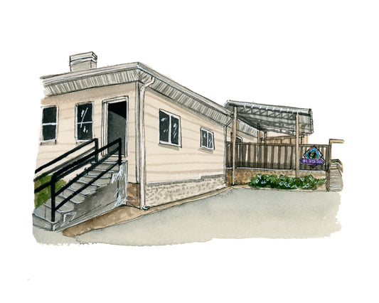 Coffee Shops of Tallahassee: Black Dog Cafe Print
