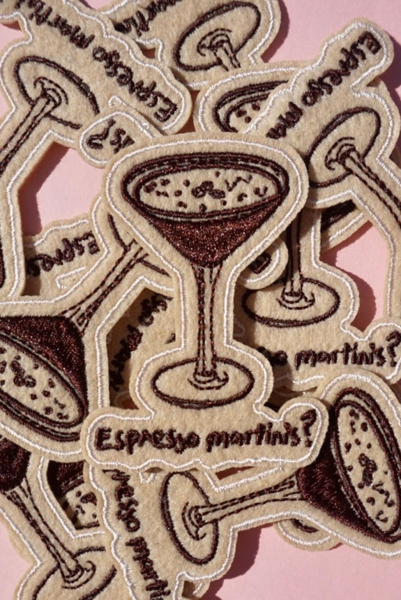 "Espresso Martini?" Iron On Patch