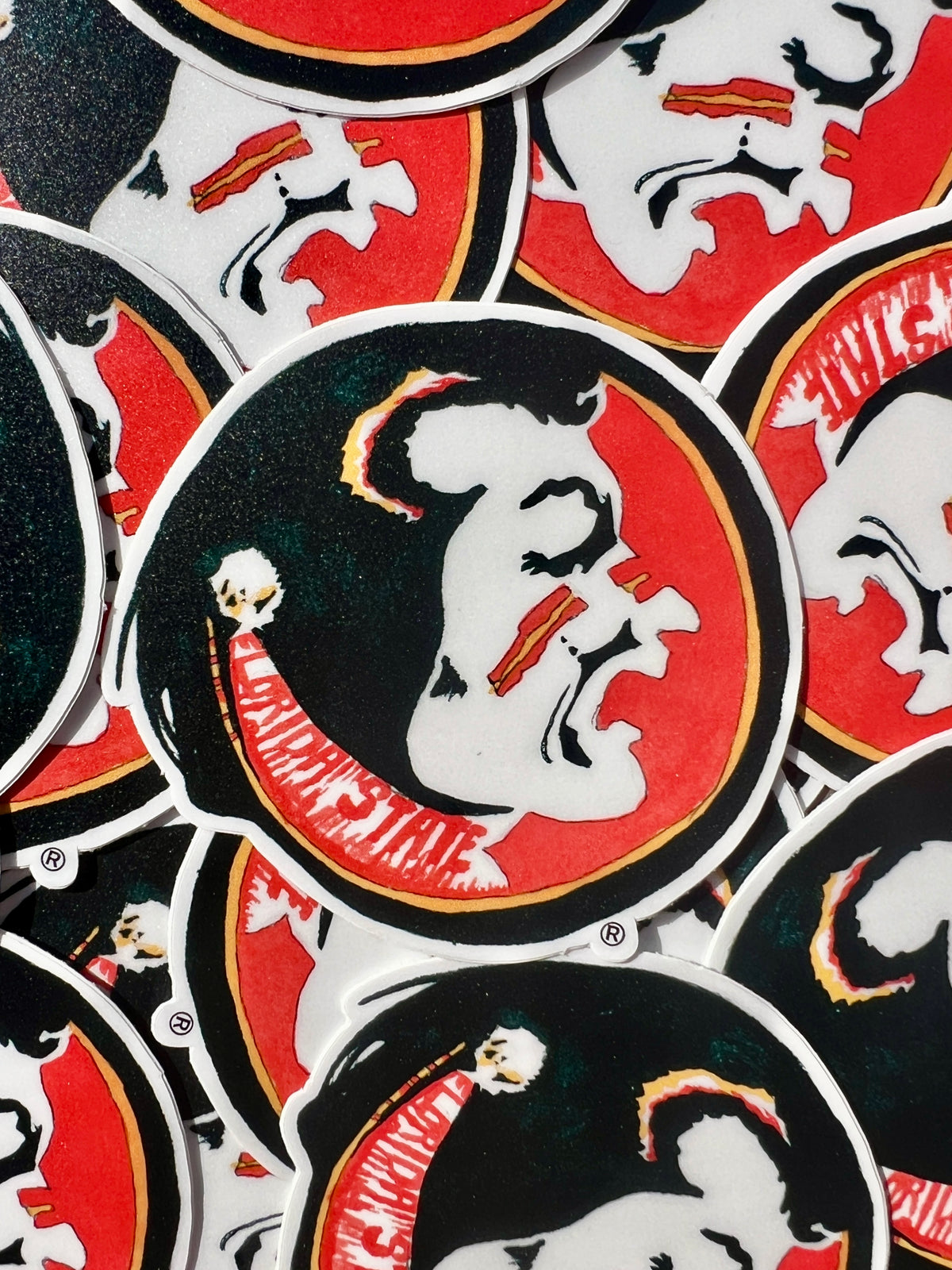 Fsu Hood Sticker FSU Vintage Seminole Logo Sticker – artxnikki