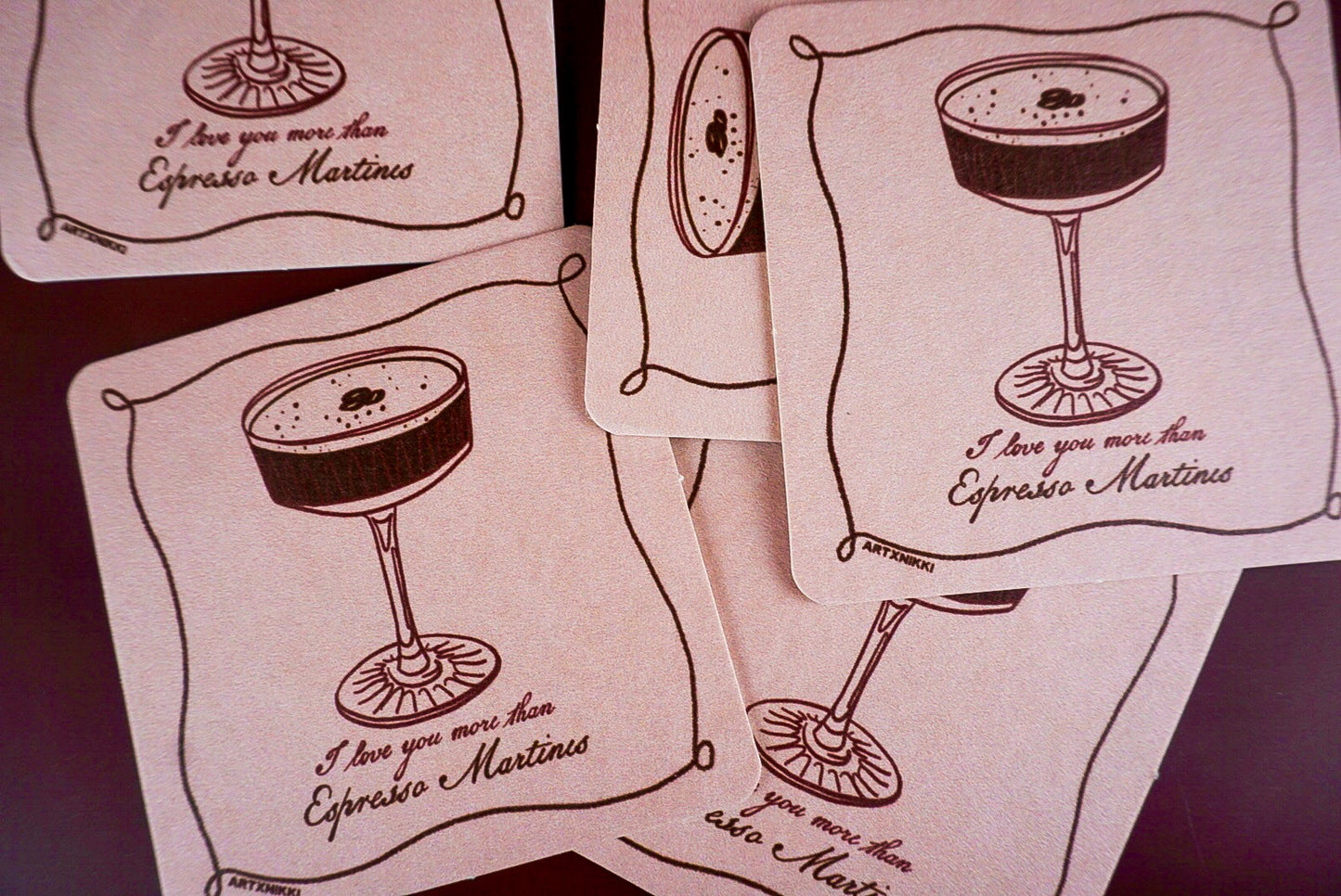Espresso Martini Coaster Set of 5