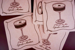 Press for Espresso Martini Coasters - Set of 4