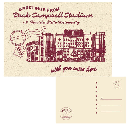 FSU Greetings from Doak Campbell Stadium Postcard