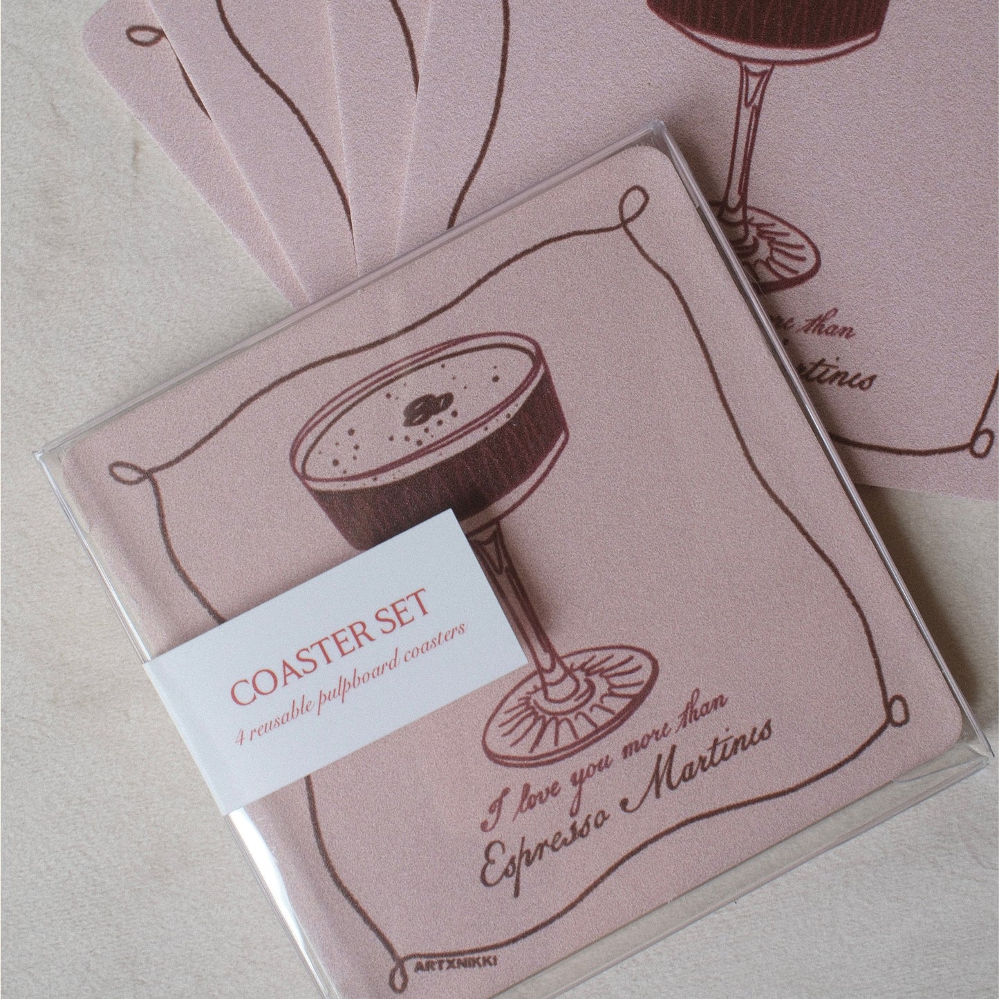 Espresso Martini Coaster Set of 4