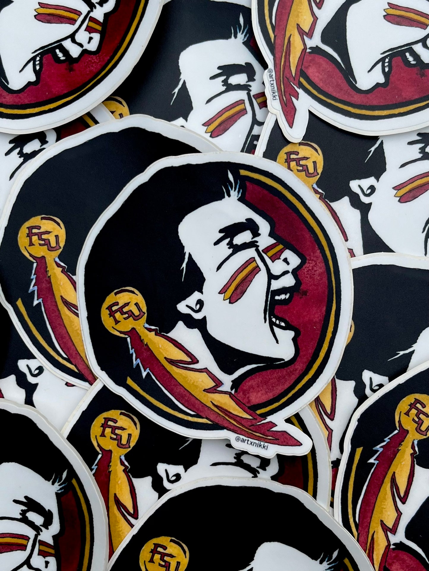 FSU Seminole Logo Car Decal (large sticker)