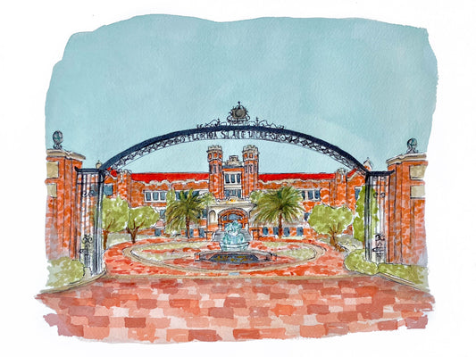 FSU Westcott Fountain Print (version 1)