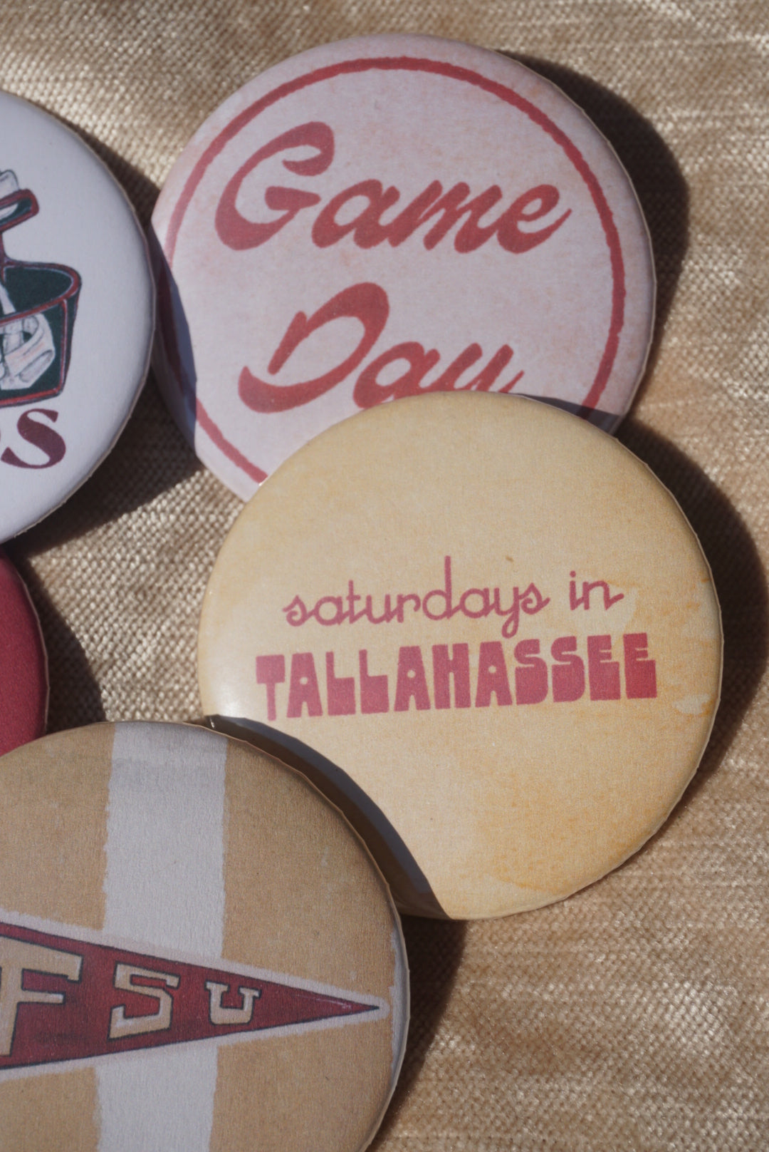 "Saturdays in Tallahassee" button