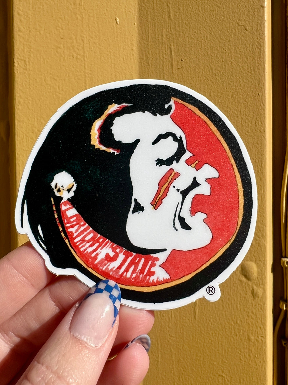Fsu Sticker Designs FSU Vintage Seminole Logo Sticker – artxnikki