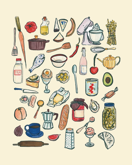 Kitchen Icons Art Print