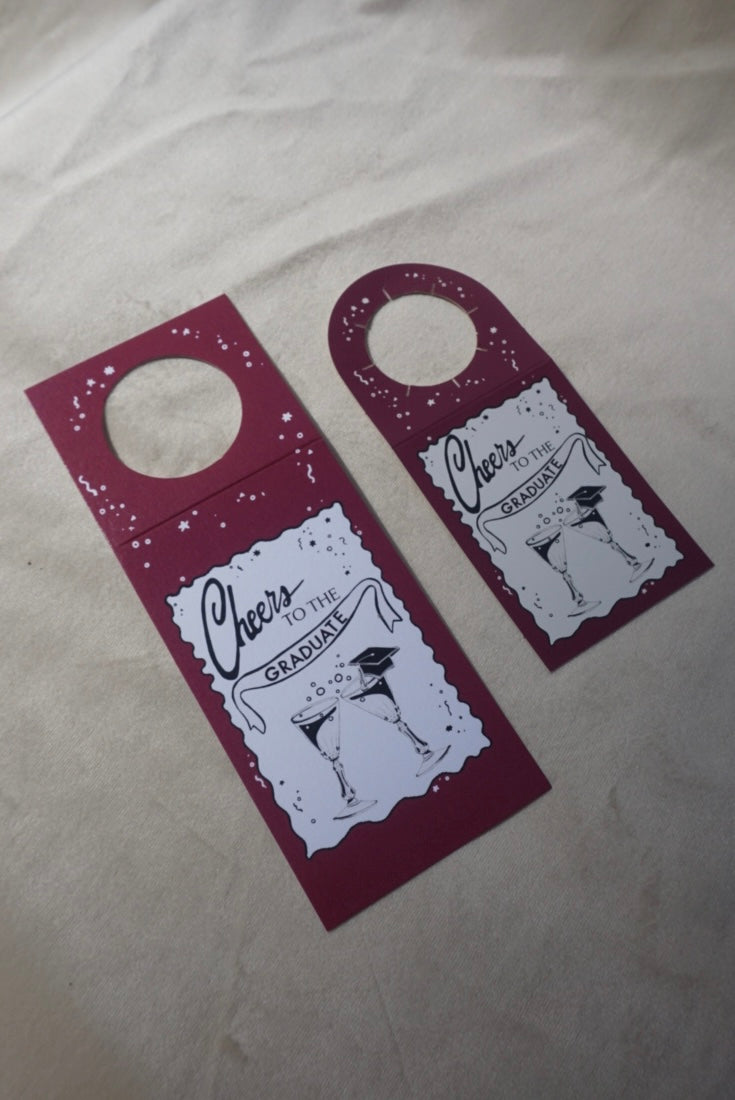 "Cheers to the Graduate!" Champagne Bottle Tag