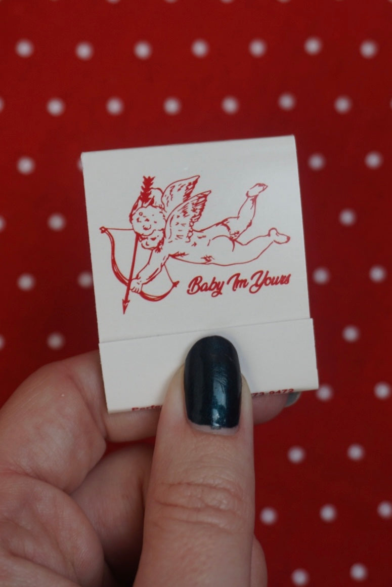 “Baby I’m Yours” cupid Matchbook