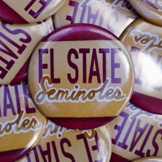 FSU "Florida State Seminoles" Stripe Button
