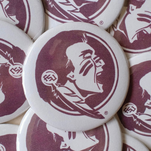 Florida State Seminoles Garnet Logo Button