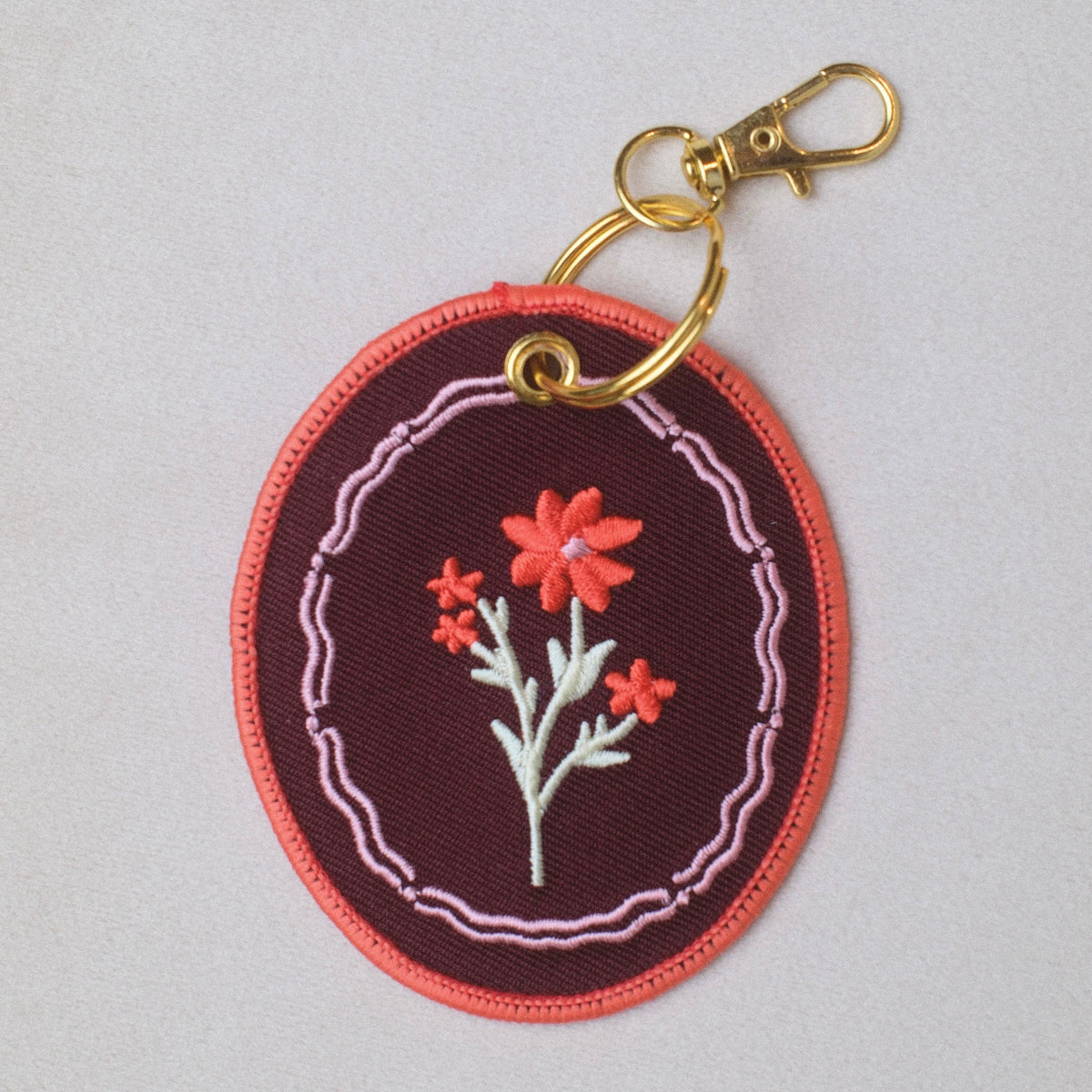 Floral Bag Charm
