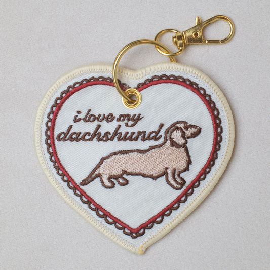 "I love my dachshund" Bag Charm