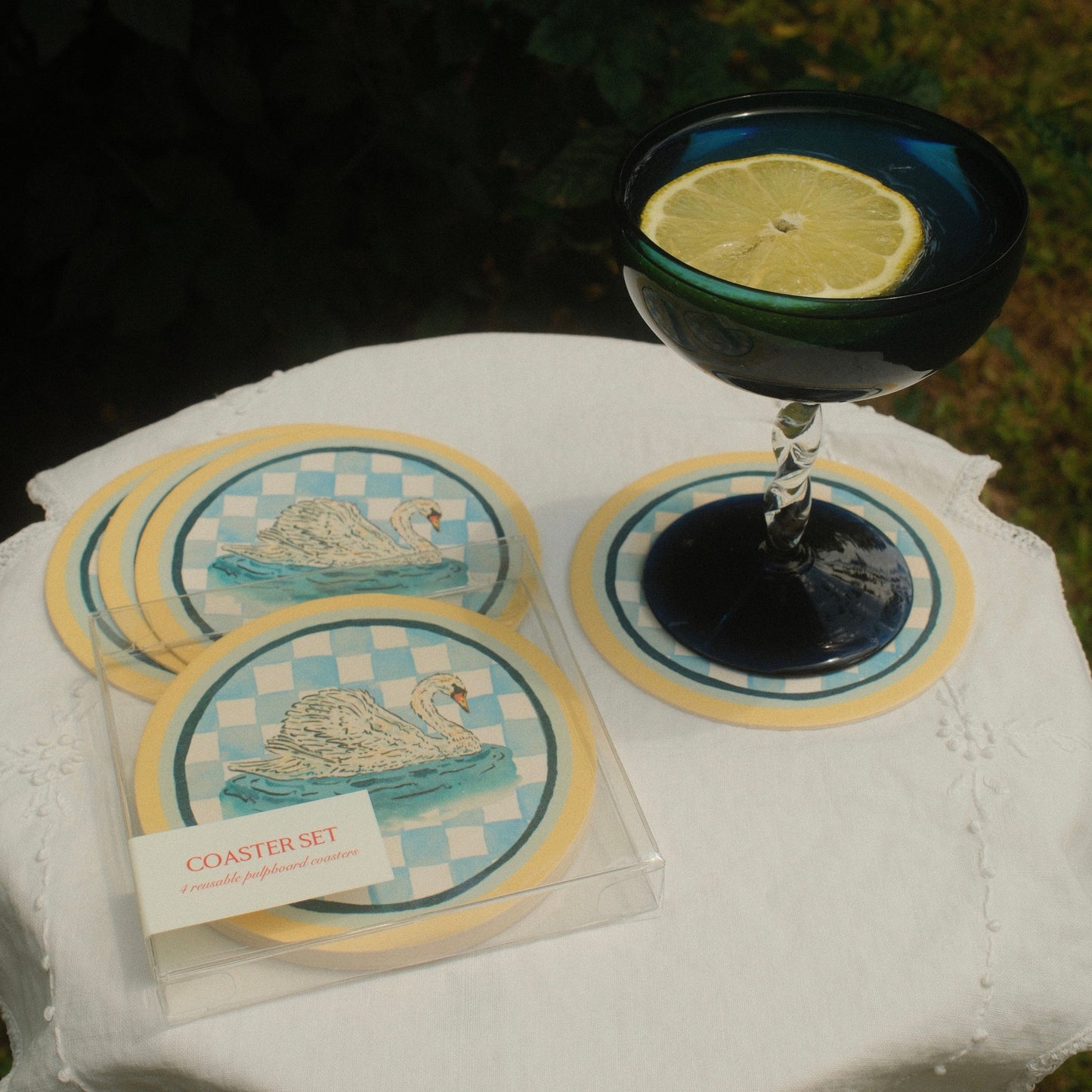 Swan Coaster Set of 4