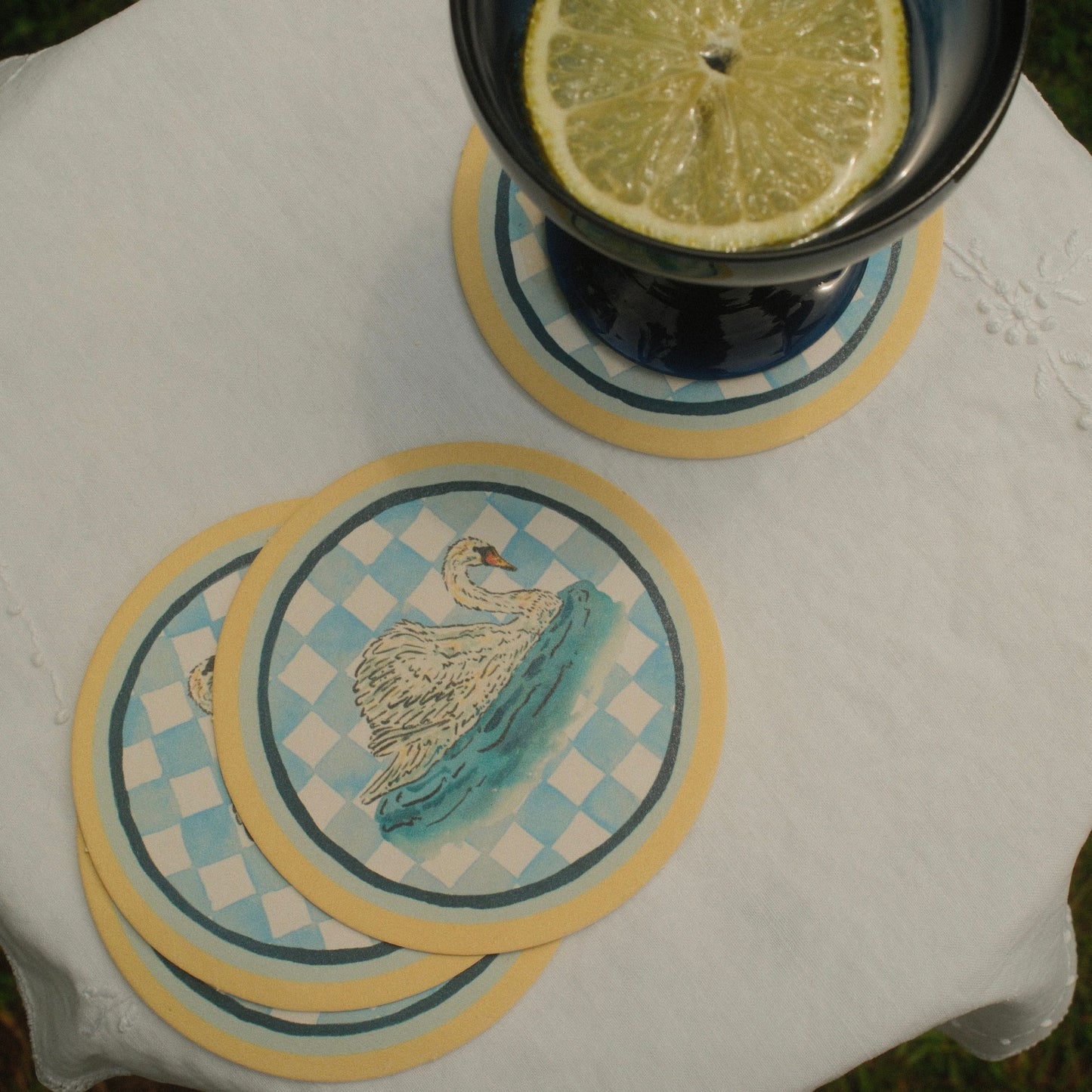 Swan Coaster Set of 4