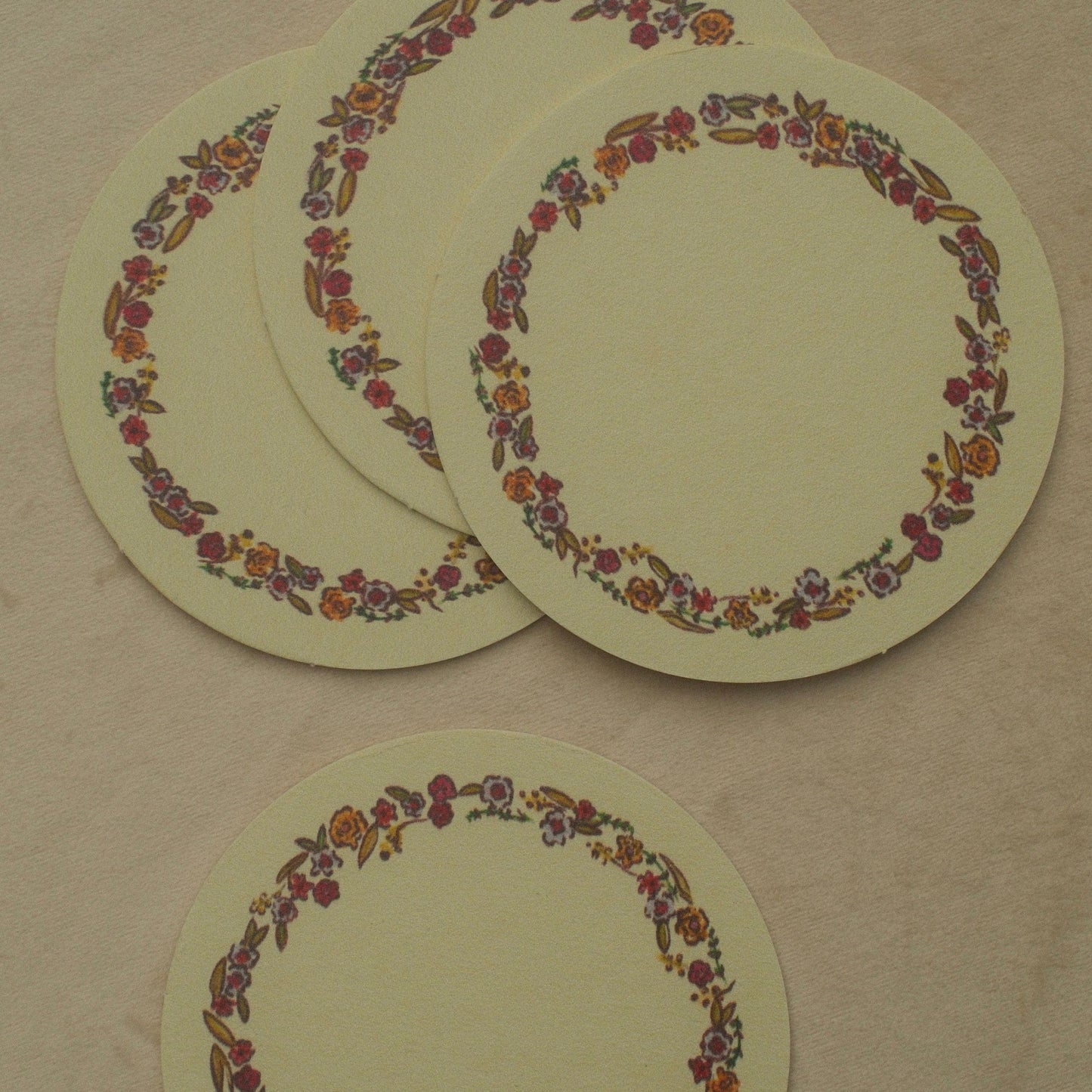 Floral Coaster Set of 4