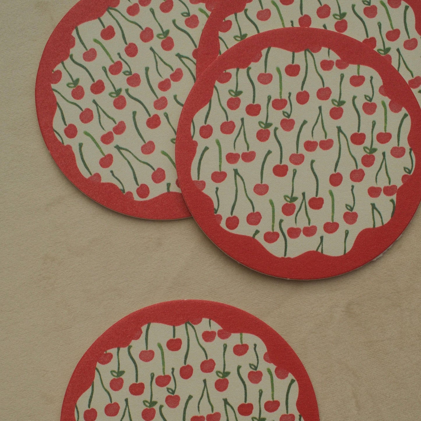 Cherries Coaster Set of 4