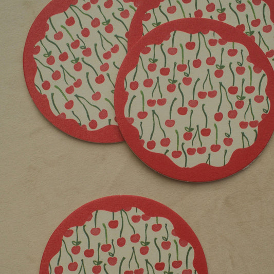 Cherries Coaster Set of 4