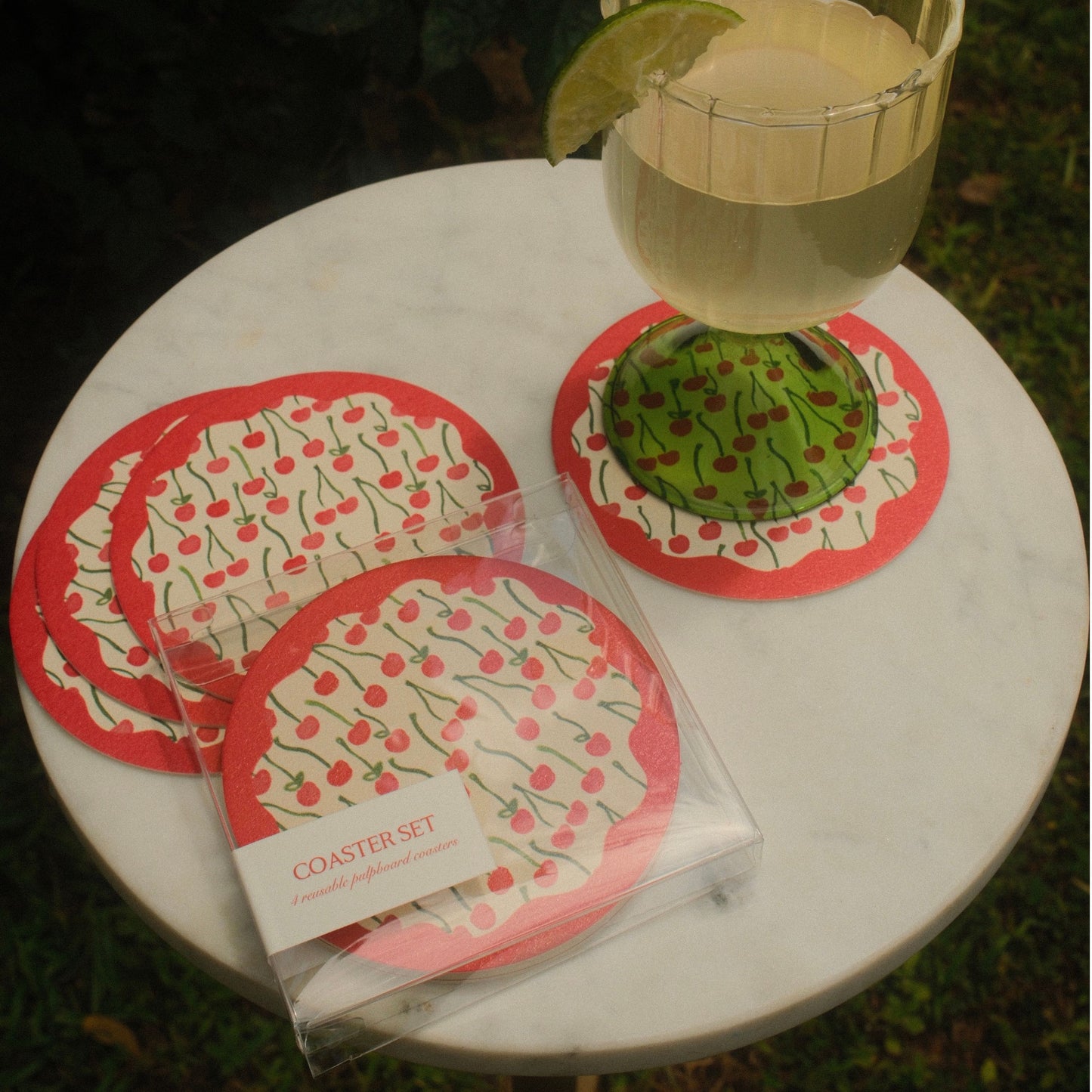 Cherries Coaster Set of 4