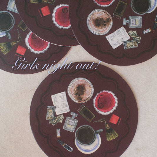 Girls Night Out! Coaster Set of 4