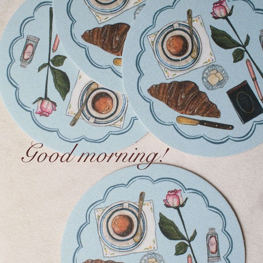 Good Morning! Coaster Set of 4