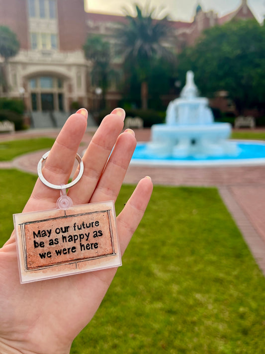 FSU Famous Westcott Brick Keychain