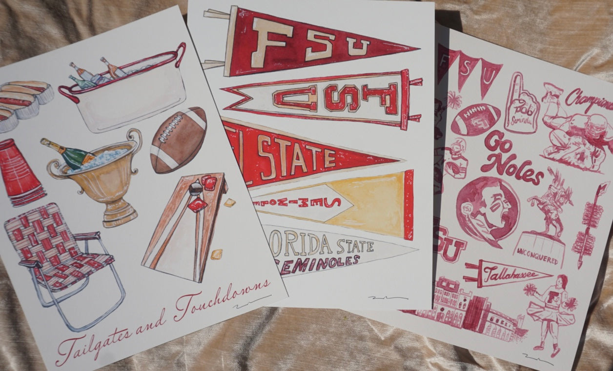 FSU Pennants Art Print